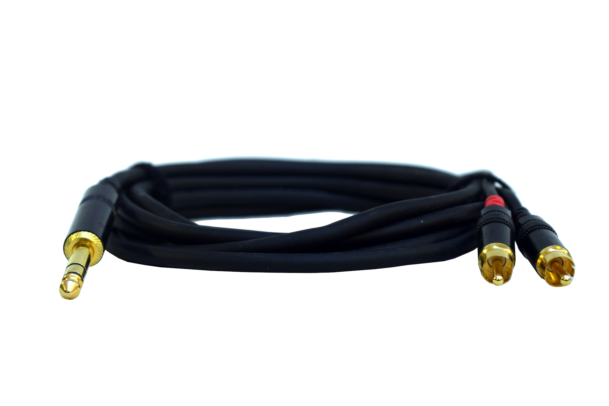 Klinke symmetrisch auf Cinch Kabel Nahansicht