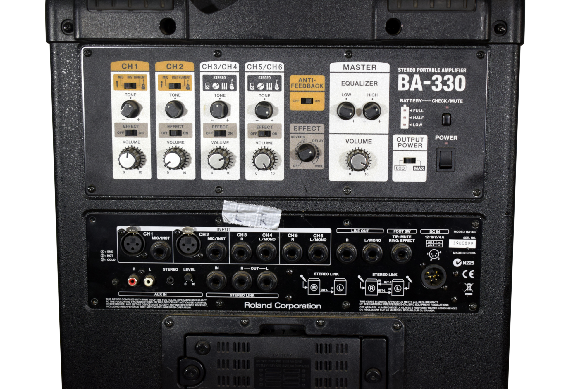 Roland BA-330 Anschlüsse