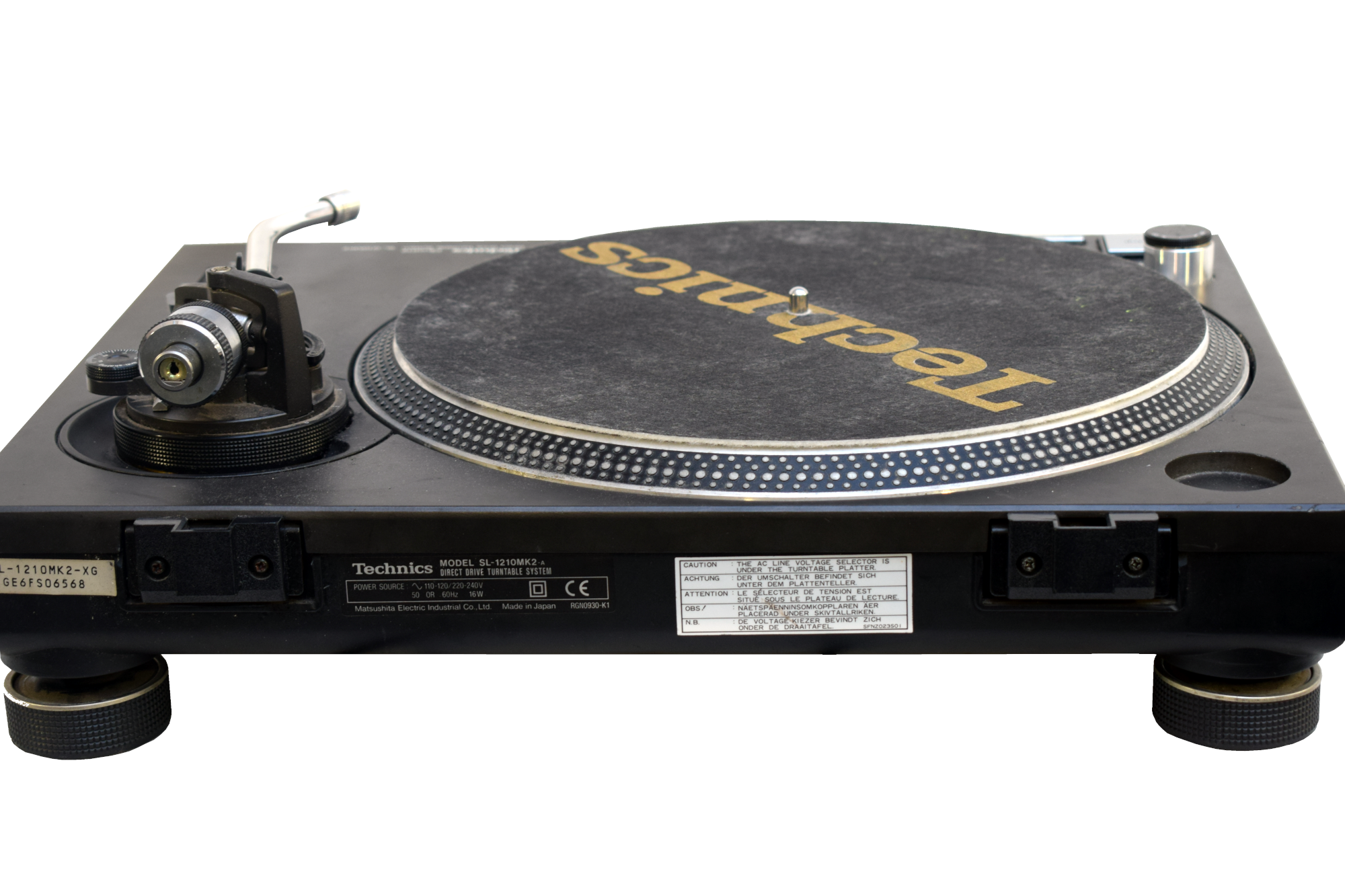Technics SL 1210 Anschlüsse